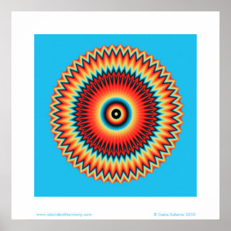 Third Eye Vibration Mandala Poster