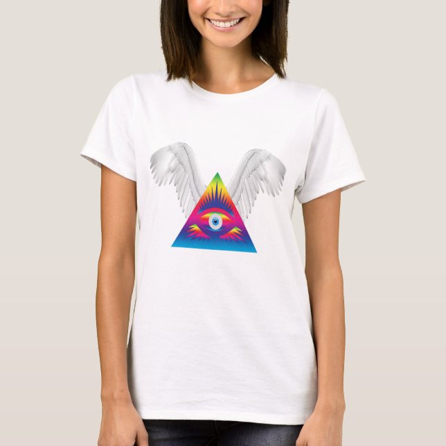 Third Eye with Wings T-Shirt (Front)