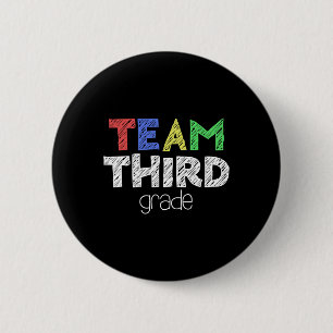 Third Grade 3rd Grade Back To School 6 Cm Round Badge