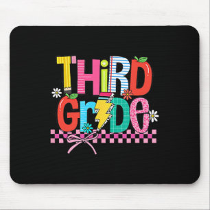 Third Grade Back To School 3rd Grade Coquette Teac Mouse Pad