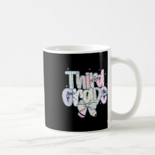 Third Grade Back To School Coquette Preppy Pencil Coffee Mug