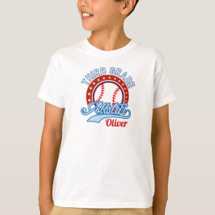 Third Grade Baseball All Star Back to School T-Shirt