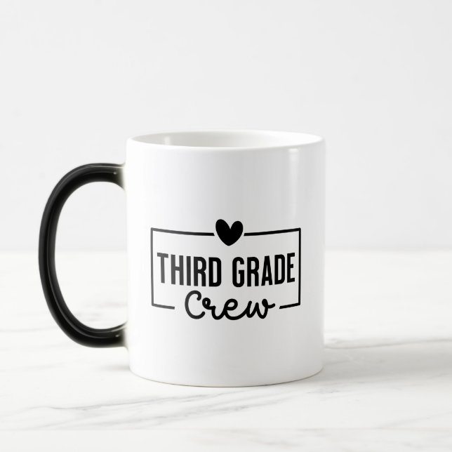 Third Grade Crew Magic Mug (Left)