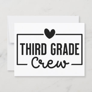 Third Grade Crew Postcard