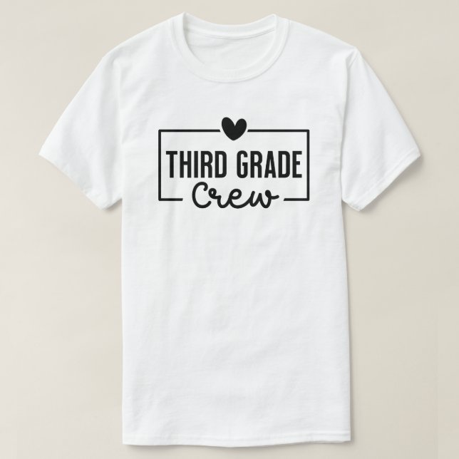 Third Grade Crew T-Shirt (Design Front)
