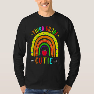 Third Grade Cutie Rainbow Back To School Pencil St T-Shirt