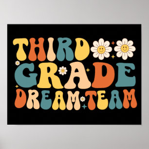 Third Grade Dream Team Back To School Poster
