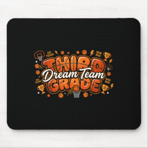 Third Grade Dream Team Basketball Teacher Student Mouse Pad
