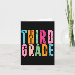 Third Grade Dude Back To School For Boys Girls Ret Card