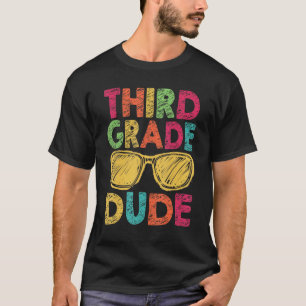 Third Grade Dude Retro Vintage Back To School 3rd T-Shirt