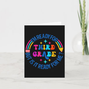 Third Grade Funny Back To School 3rd Grade Men Wom Card
