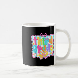 Third Grade Girls Back To School Bow Cute Coquette Coffee Mug