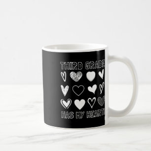 Third Grade Has My Heart 3rd Grade Teacher Valenti Coffee Mug