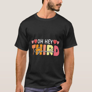 Third Grade Kids Girl Back To School Students Teac T-Shirt