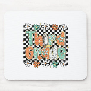 Third Grade Pencil Flower First Days Back To Schoo Mouse Pad