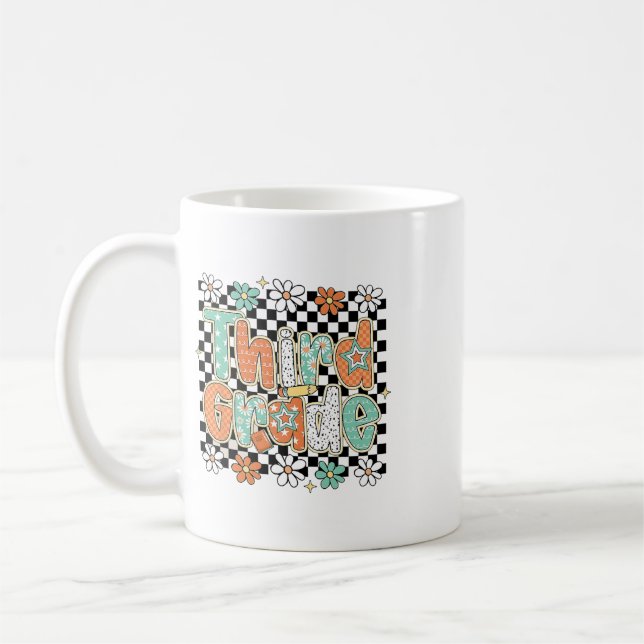 Third Grade Pencil Flower First Days Ck To School  Coffee Mug (Left)
