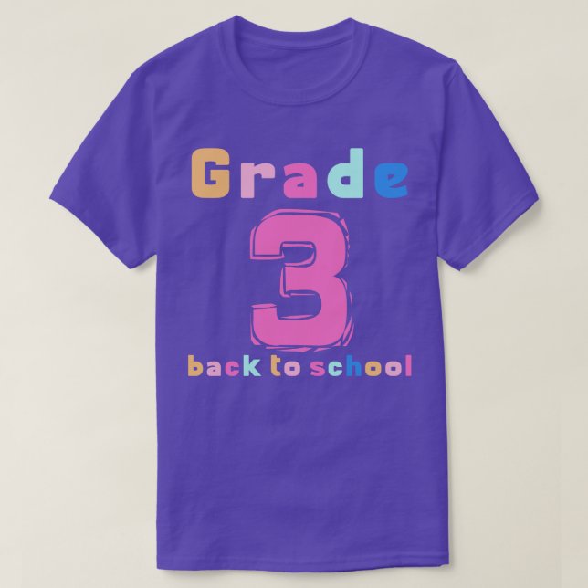 Third Grade Rainbow Girls Boys Teacher Cute 3rd Gr T-Shirt (Design Front)