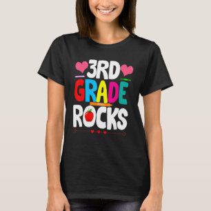 Third Grade Rocks   3rd Grade Back To School T-Shirt