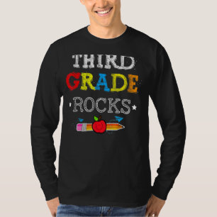 Third Grade Rocks Team 3rd Grade Teacher 2 T-Shirt
