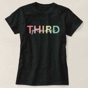 Third Grade Shirt, 3rd Grade Teacher Shirt, Back T-Shirt