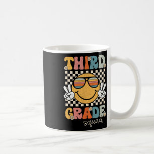 Third Grade Squad Retro Back To School 3rd Grade T Coffee Mug