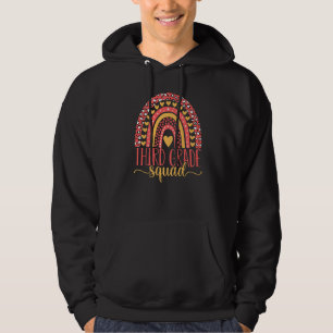 Third Grade Squad Team 3rd Grade Teacher Back To S Hoodie