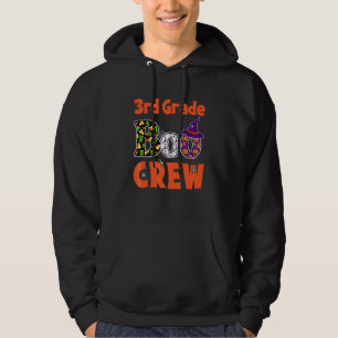Third Grade Student Teacher Halloween 3rd Grade Bo Hoodie