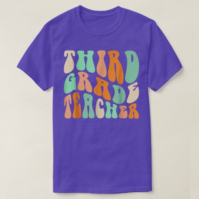 Third Grade Teacher 3rd Grade Back to School Suppl T-Shirt (Design Front)