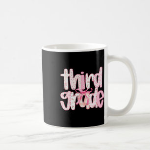 Third Grade Teacher Cute Back To School Coquette B Coffee Mug