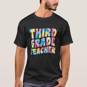 Third Grade Teacher For Women Men Tie Dye 3Rd Grad T-Shirt