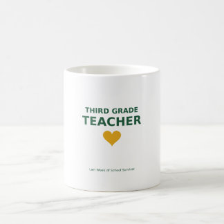 Third Grade Teacher — Last Week of School Survivor Coffee Mug