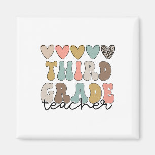 Third Grade Teacher Retro First Day Of School 3rd Magnet