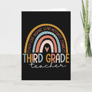 Third Grade Teacher Teach Love Inspire Ck To Schoo Card