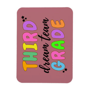 Third Grade Teacher, Teacher Day Avery Mini Binder Magnet