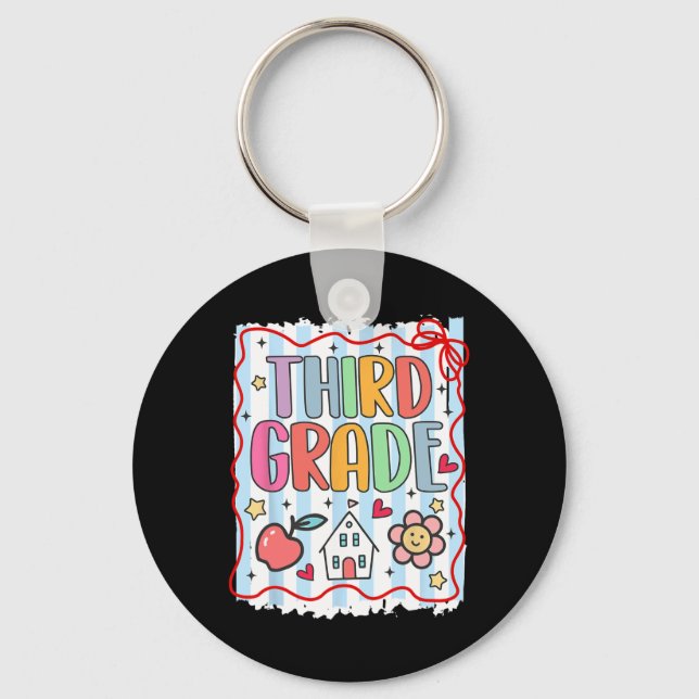 Third Grade Team Back To School 3rd Grade  Key Ring (Front)