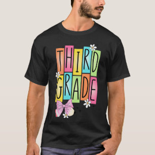 Third Grade Team Retro Coquette Back To School Gir T-Shirt