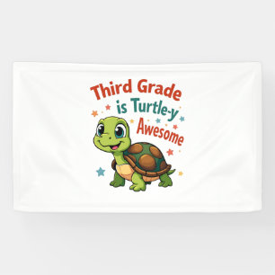 Third grade Turtle-y Awesome 3rd Grade Back to Sch Banner