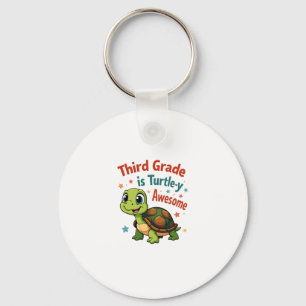 Third grade Turtle-y Awesome 3rd Grade Back to Sch Key Ring