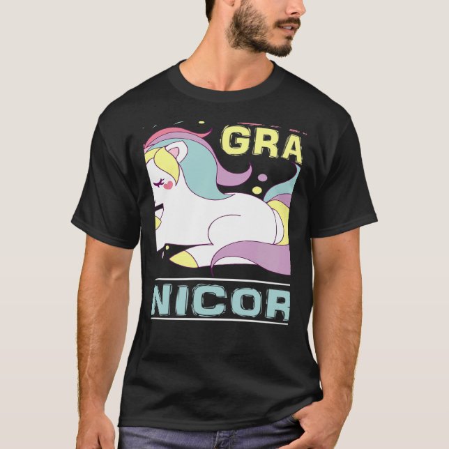 Third Grade Unicorn Cute 3rd Grade Outfit Back To  T-Shirt (Front)