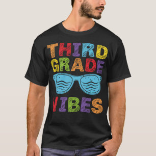 Third Grade Vibes - 3rd Grade Team Retro 1st Day T-Shirt