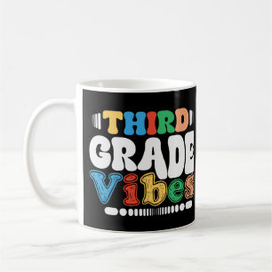 Third Grade Vibes Back To School Student Teacher Coffee Mug