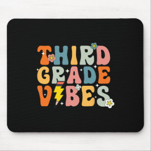 Third Grade Vibes Shirt 3rd Retro Back To School K Mouse Pad