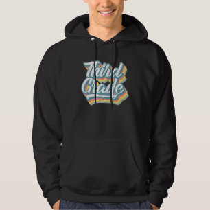 Third Grade Vintage 3rd Grade Back To School Teach Hoodie
