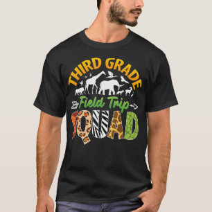 Third Grade Zoo Field Trip Squad Matching Teacher  T-Shirt