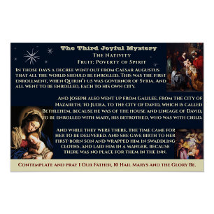 Third Joyful Mystery Poster