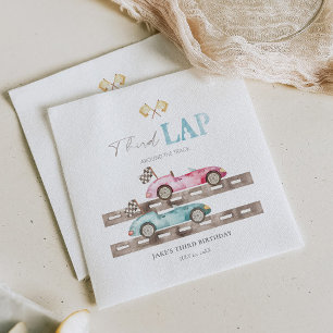 Third Lap Race Cars Napkin