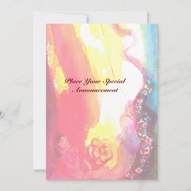 THIRD MASK ,masquerade ball ,gold red yellow blue Announcement (Front)