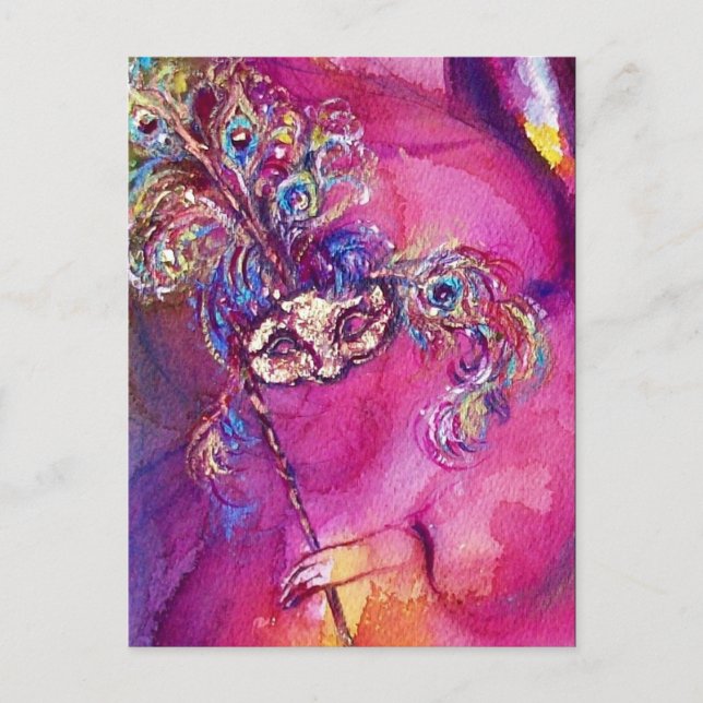 THIRD MASK / Venetian Masquerade Detail Postcard (Front)