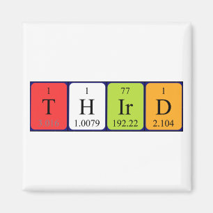 Third periodic table name magnet