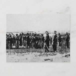 Third Regiment Infantry Civil War Coloured Troops Postcard